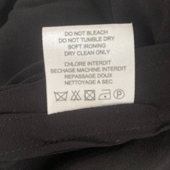 NWT IRO Black Asymmetric Draped Mini Pull On Skirt Size FR 38 S M MSRP $245 - Picture 6 of 11